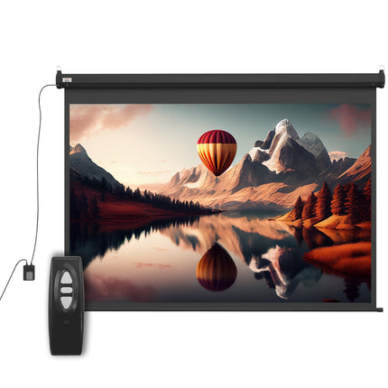 100-Zoll-Beamer-Leinwand, 4:3, 203x152 cm, Schwarz