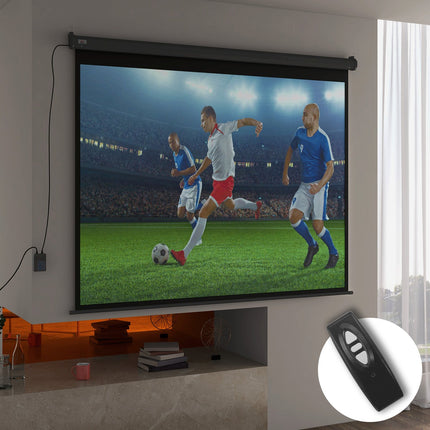 100-Zoll-Beamer-Leinwand, 4:3, 203x152 cm, Schwarz