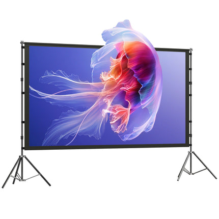 100" Beamer-Leinwand mit Ständer, 4K/8K, 16:9 Verhältnis