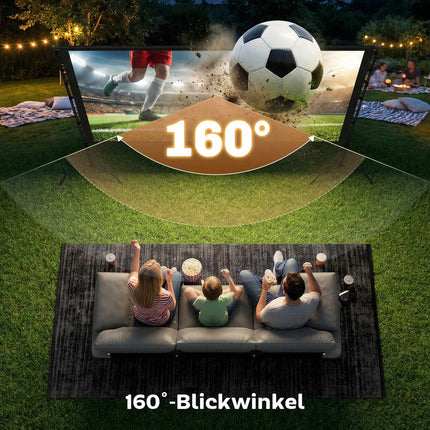 100" Beamer-Leinwand mit Ständer, 4K/8K, 16:9 Verhältnis