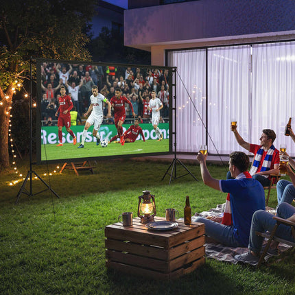 100" Beamer-Leinwand mit Ständer, 4K/8K, 16:9 Verhältnis