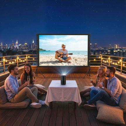 100" Beamer-Leinwand mit Ständer, 4K/8K, 16:9 Verhältnis