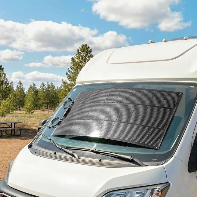 100W Flexible Solar Panel, 24.6% Efficiency, Dual USB