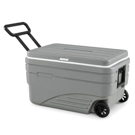 103 Quart Portable Ice Cooler with Wheels and Handles