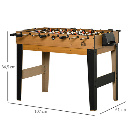 4-in-1-Spieltisch: Tischtennis, Kicker, Billard, Hockey, 107 cm