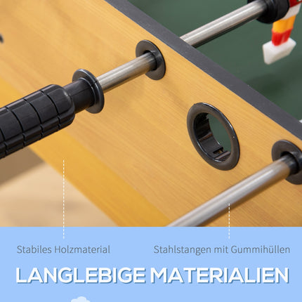 4-in-1-Spieltisch: Tischtennis, Kicker, Billard, Hockey, 107 cm