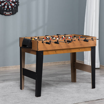 4-in-1-Spieltisch: Tischtennis, Kicker, Billard, Hockey, 107 cm