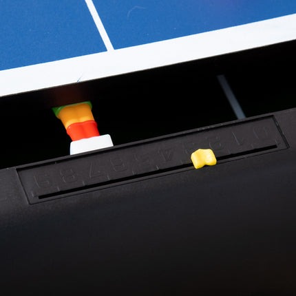 4-in-1-Spieltisch: Tischtennis, Kicker, Billard, Hockey, 107 cm