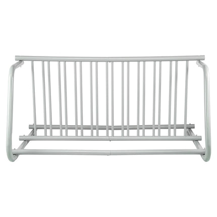 10-Bike Floor Bike Rack, Double-Sided Steel, 1.5m