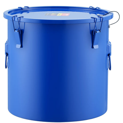10-Gallon Fryer Grease Bucket, Steel, Lid, Filter Bag
