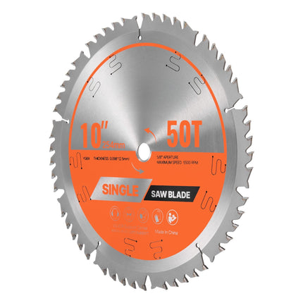 10-Inch Circular Saw Blade, 50T, 5/8 Arbor, Wood