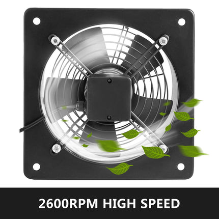 10-Inch Metal Axial Exhaust Fan, 1850m3/h Airflow