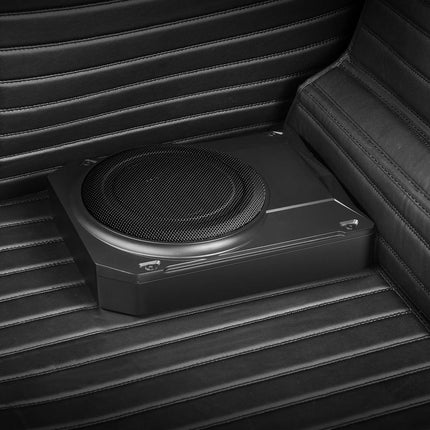 10-Inch Underseat Car Subwoofer, 400W Powered Slim