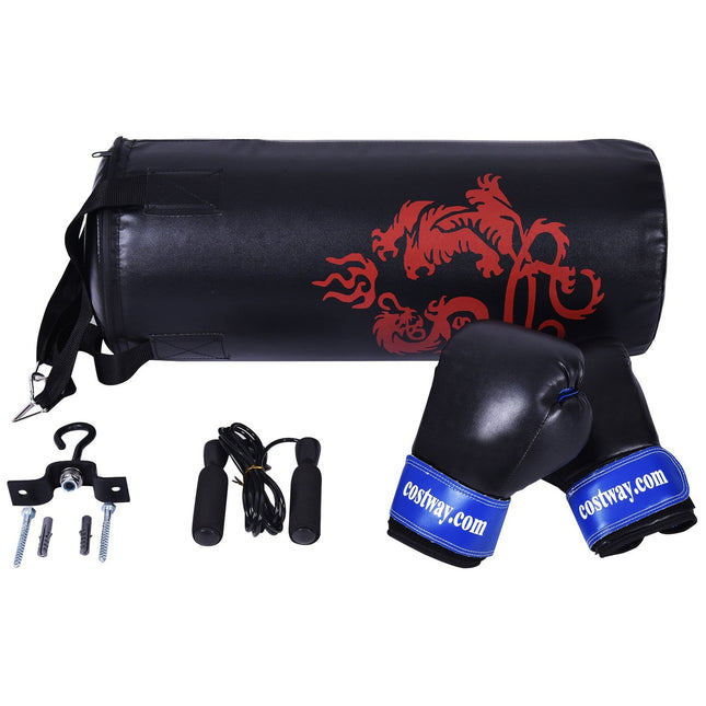 10KG Boxsack Set mit 8oz Boxhandschuhen Kinderboxsack Boxsack Boxsack