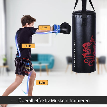 10KG Boxsack Set mit 8oz Boxhandschuhen Kinderboxsack Boxsack Boxsack