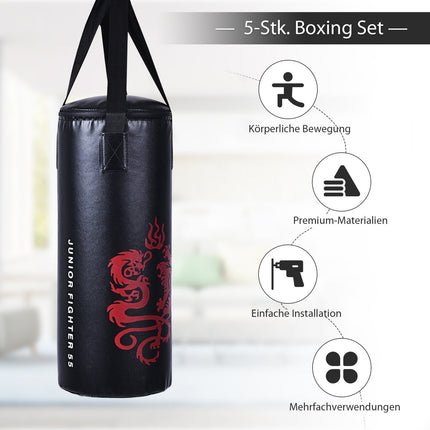 10KG Boxsack Set mit 8oz Boxhandschuhen Kinderboxsack Boxsack Boxsack
