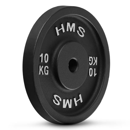 10 kg Hantelscheibe Gusseisen, 31 mm Loch, schwarz