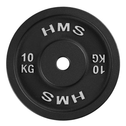 10 kg Hantelscheibe Gusseisen, 31 mm Loch, schwarz
