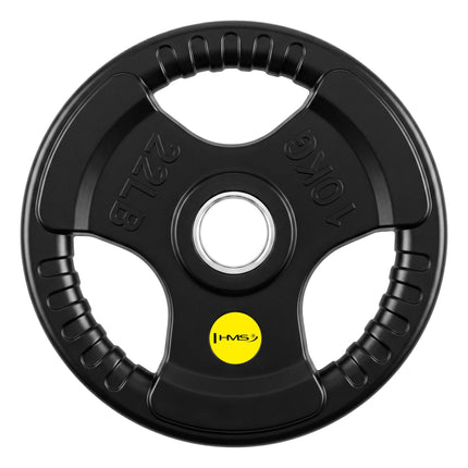 10 kg gummiertes Olympia-Hantelscheibe, Tri-Grip