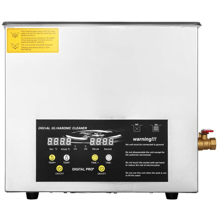 10L Ultrasonic Cleaner with Heater, Timer, 40kHz