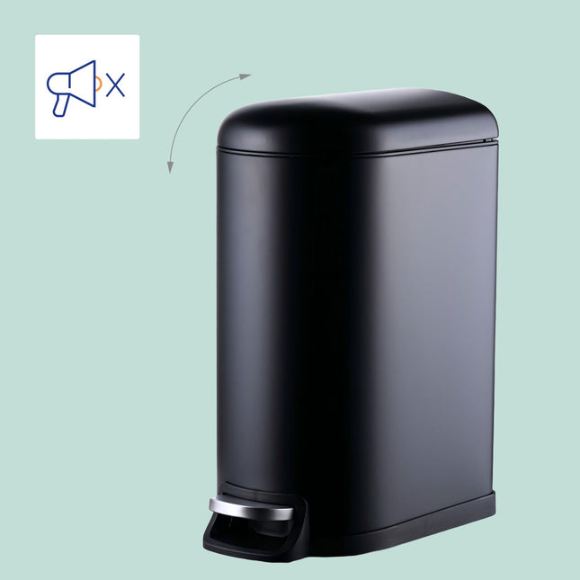 10 Litre Metal Pedal Bin – Soft-Close, Removable Bucket