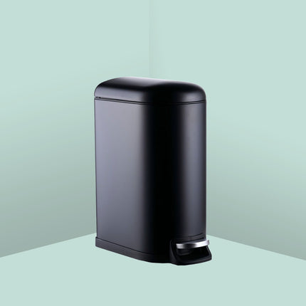 10 Liter Treteimer aus Metall – mit Soft-Close und herausnehmbarem Eimer