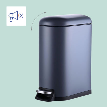 10 Litre Metal Pedal Bin – Soft-Close, Removable Bucket