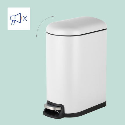 10 Litre Metal Pedal Bin – Soft-Close, Removable Bucket