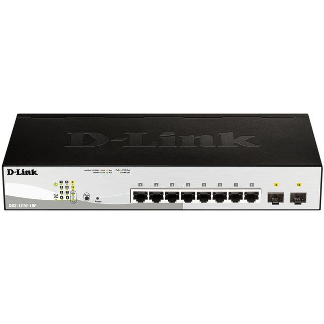 Gigabitový PoE smart switch, 10 portů, 65W budget