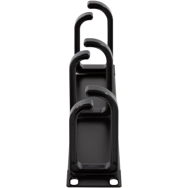 10" Kabelpanel mit 3 Halterungen U1 Schwarz