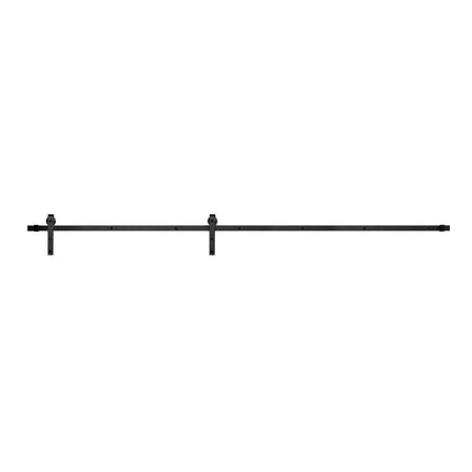 10ft Sliding Barn Door Hardware Kit, 330 lb Capacity, Black