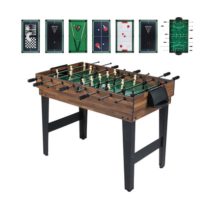 10-in-1 Multi-Game Table: Foosball, Air Hockey, Billiards