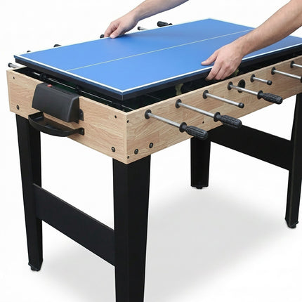 10-in-1 Multi-Game Table Set – Wood Look, 81×125×61 cm