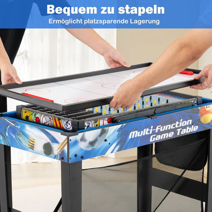 10-in-1 Multi-Game Table Set with Billiards, Hockey, Table Tennis