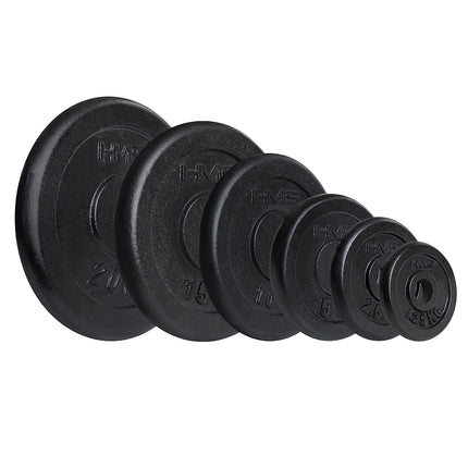 10 kg Hantelscheibe Schwarz – Gusseisen