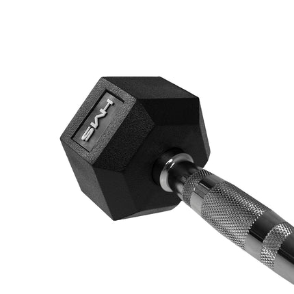 10 kg Hex-Hantel – Gummiert, Stahlgriff