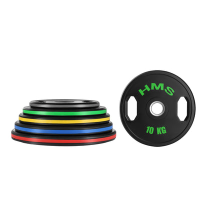 10 kg gummierte Olympia-Hantelscheiben, 2er-Set