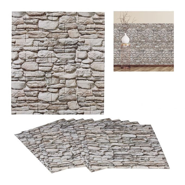 10 Wandpaneele Steinmauer