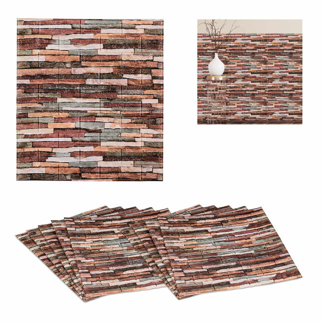 10 Wandpaneele Steinmauer
