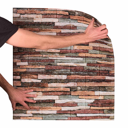 10 Wandpaneele Steinmauer