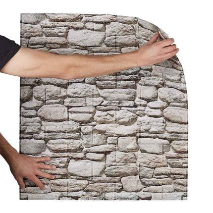 10 Wandpaneele Steinmauer