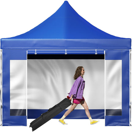 10x10 Ft Pop-Up Canopy Tent, Sidewalls, Wheeled Bag, UV Waterproof