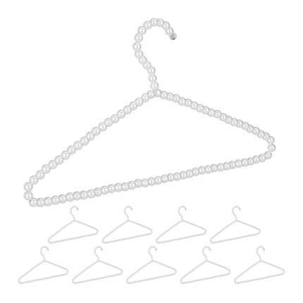 10er-Set Perlen-Kleiderbügel