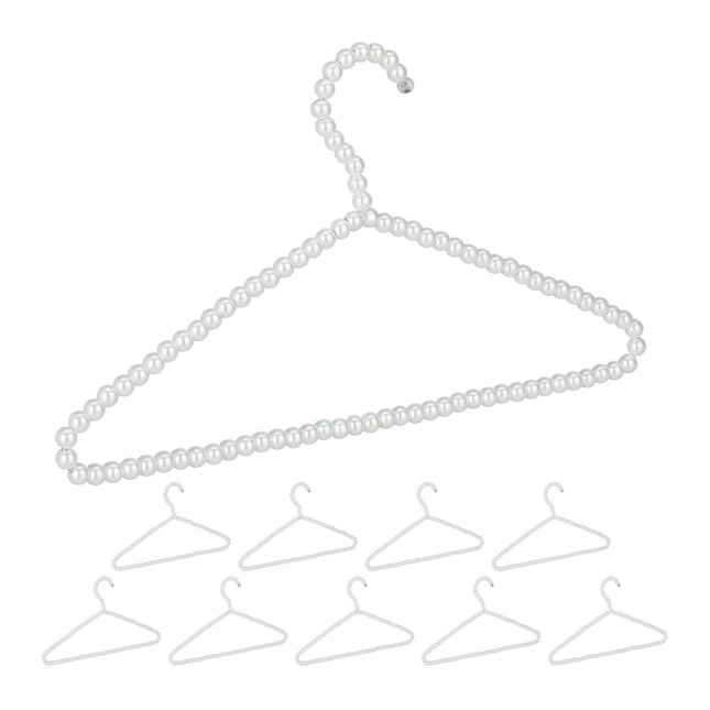 10er-Set Perlen-Kleiderbügel