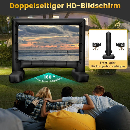 116-Inch Inflatable Projector Screen, 4K HD, Dual-Sided