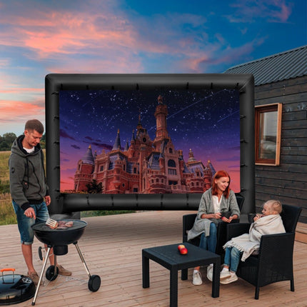 116-Inch Inflatable Projector Screen, 4K HD, Dual-Sided