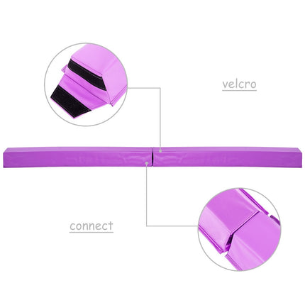 117CM Gymnastik Schwebebalken Training Gymnastik Strahl Durable Fitness PU Lila