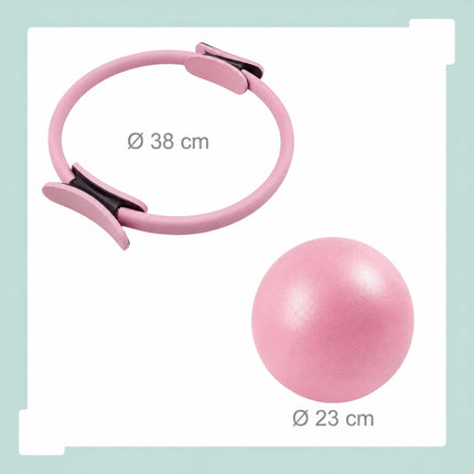11-Piece Pilates Set with Ring, Ball, Bands, Dumbbells