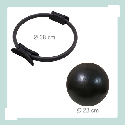11-Piece Pilates Set with Ring, Ball, Bands, Dumbbells