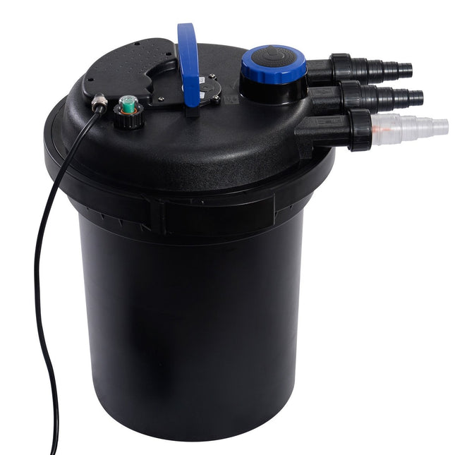 11 W UVC 10000 l/h Druckfilter Druckteichfilter Teichfilter geeignet für Teiche bis 15.000 Liter